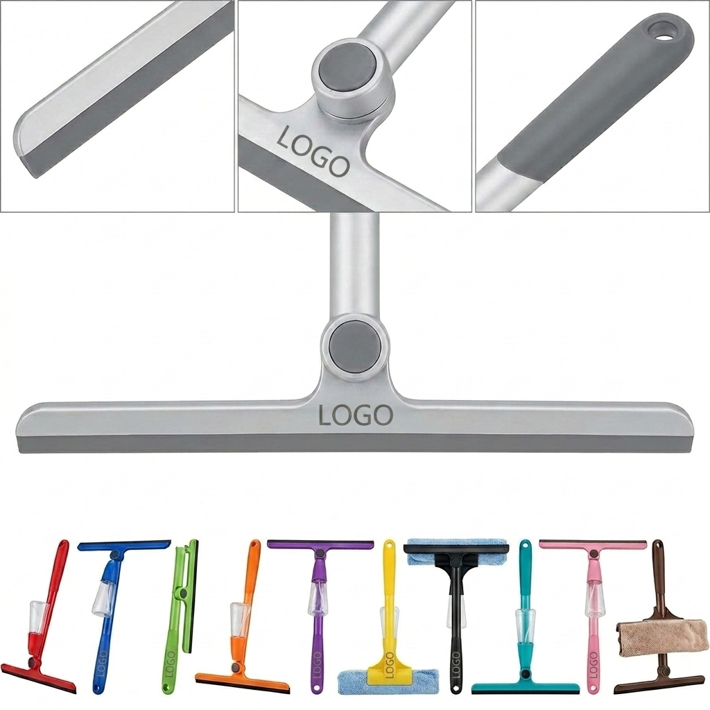 Complete Multi-Surface Cleaning Kit with Squeegee & Spray Bottle