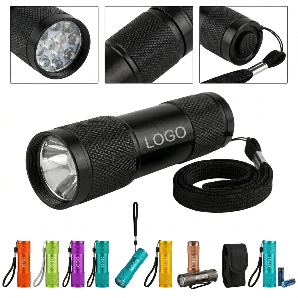 Custom Logo UV Black Light Flashlight with AAA Batteries