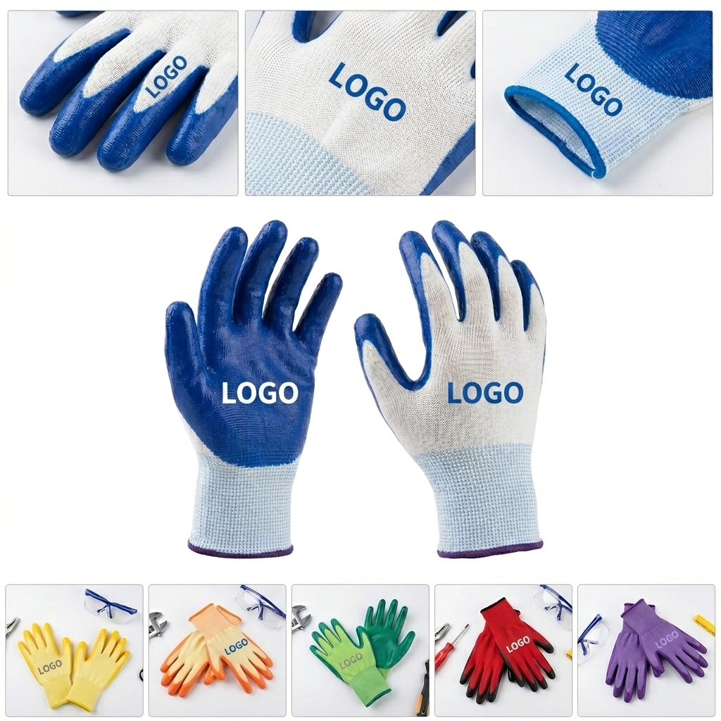 Nitrile Dipped Work Gloves: Durable, Non-Slip & Breathable for Industrial Use