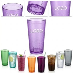 Durable 12 oz Purple PC Tumbler - Stackable Reusable Drinkware