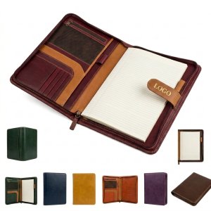 Multifunctional Executive Portfolio Notebook with Card Storage