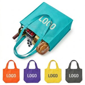 Eco-Friendly 80GSM Non-Woven Grocery Tote Bag with Reinforced Handles