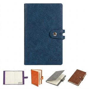 Elegant PU Leather Hardcover Business Notebook for Work and Travel Journal