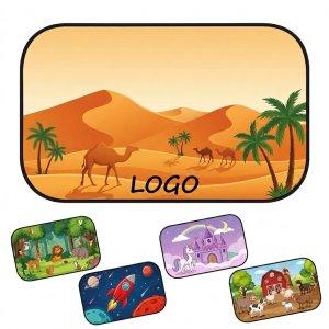 4-Piece Kids' Themed Car Window Shade Set with Fun Designs