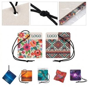 Colorful Paper Car Air Freshener with Multiple Scents for Vehicle & Home